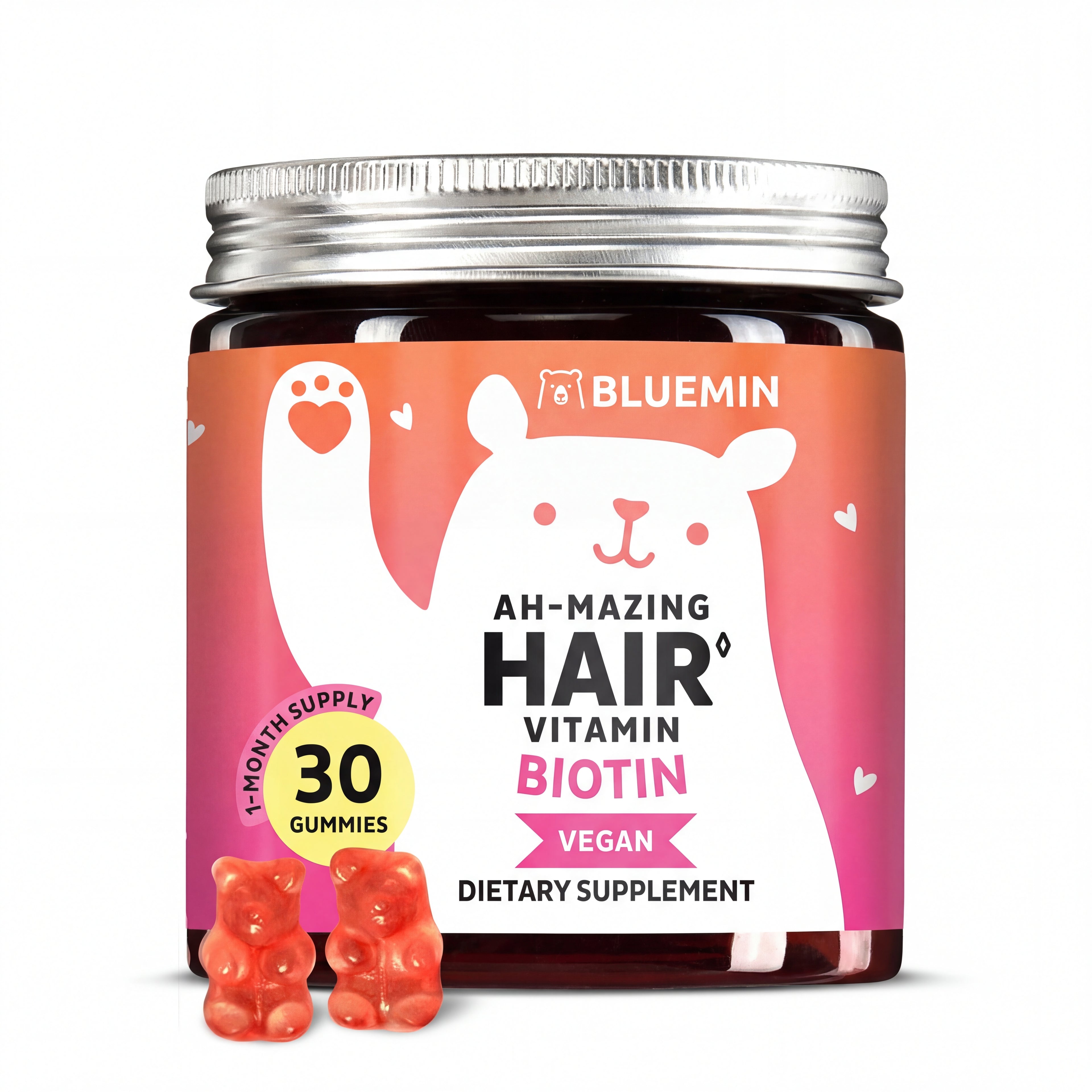 Berry Glow Biotin Hair Gummies