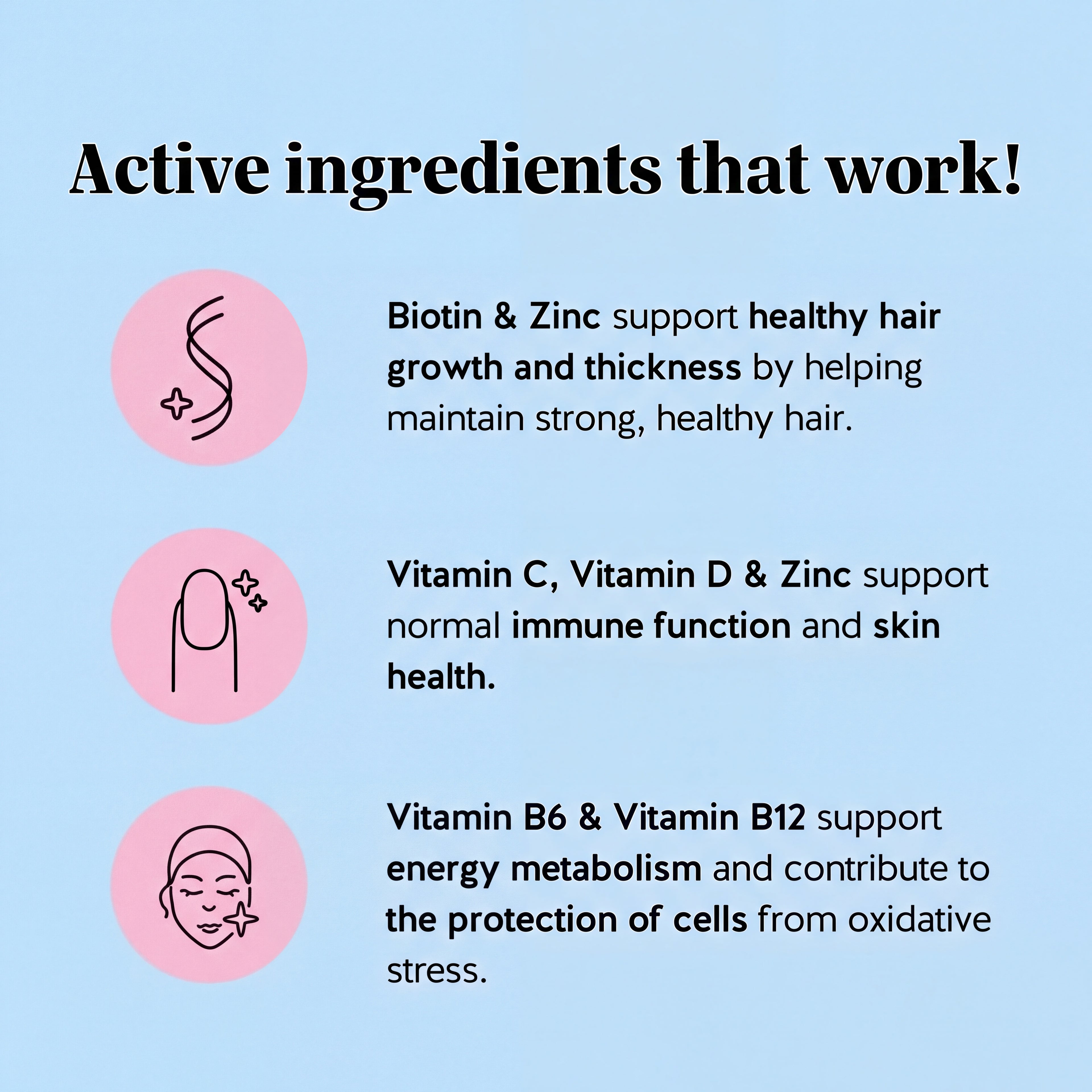 Berry Glow Biotin Hair Gummies